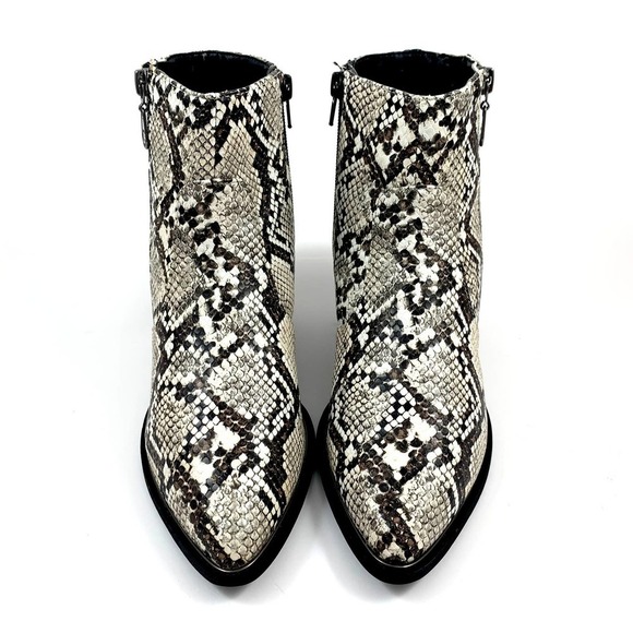 GUESS faux snakeskin python cowgirl ankle boots - Picture 9 of 14
